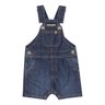 01 jardineira jeans com bolso bebe menino charpey