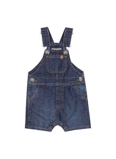 01 jardineira jeans com bolso bebe menino charpey