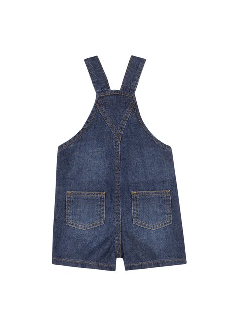 02 jardineira jeans com bolso bebe menino charpey