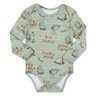 04 body estampa animais bebe menino alenice