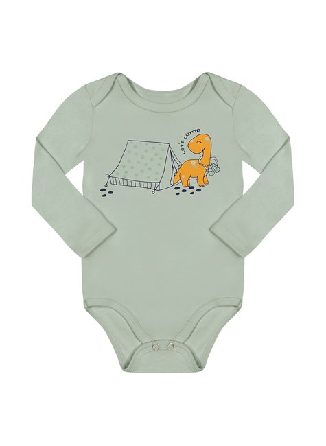 01 body dinossauro acampando bebe menino alenice