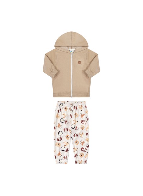 01 conjunto bichinhos bebe menino alenice
