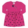 03 vestido coracao strass bebe menina alenice