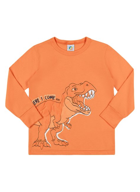 02 camiseta t rex em puff menino alenice