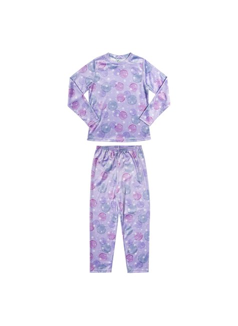 02 conjunto pijama estrelas e planetas menina alenice