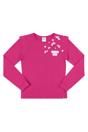 02 blusa florzinha glitter menina alenice