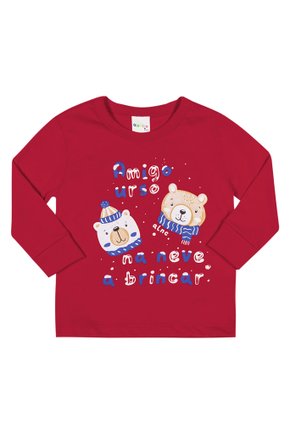 01 camiseta amigo do urso bebe menino alenice