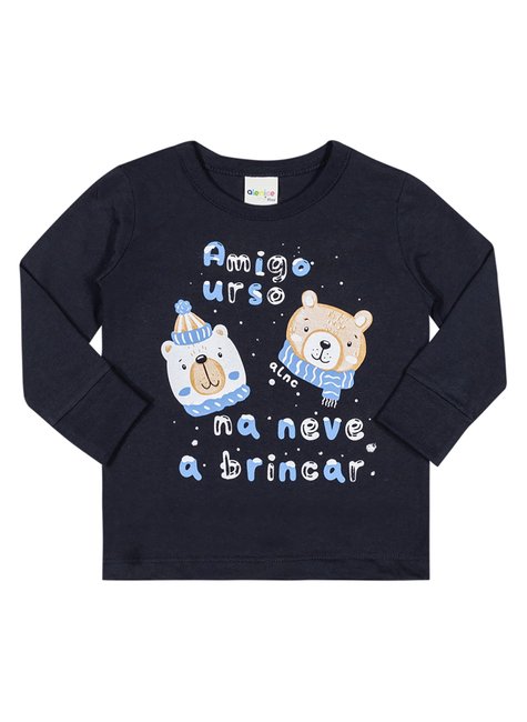 03 camiseta amigo do urso bebe menino alenice