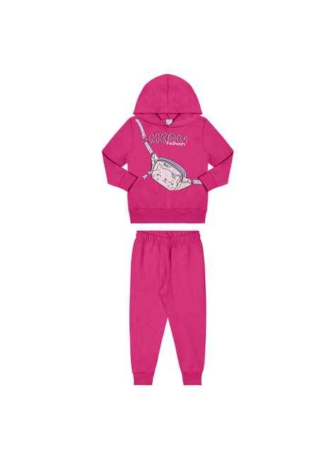 01 conjunto gatinho e pochete menina alenice