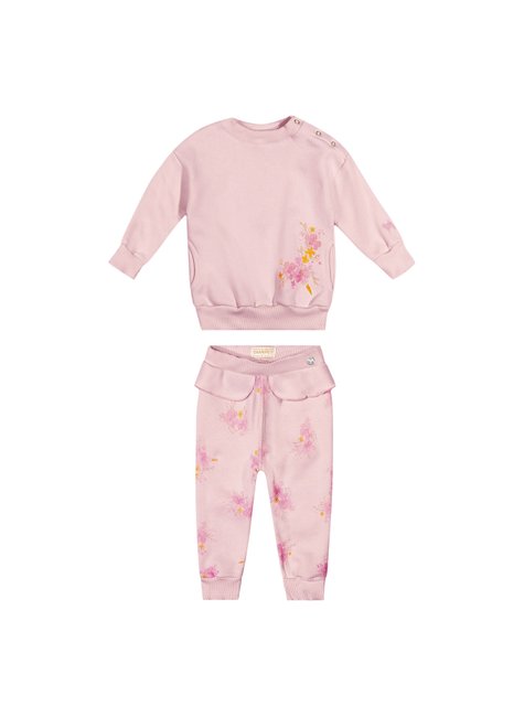 01 conjunto bordado lurex flores bebe menina charpey