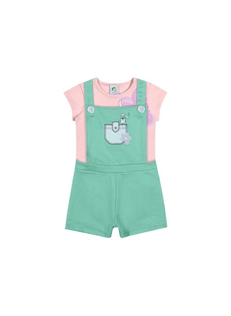 03 conjunto em meia malha com estampa menina alenice