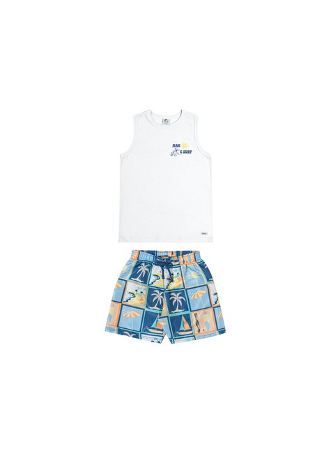 02 conjunto em politel estampado com puff meninos alenice