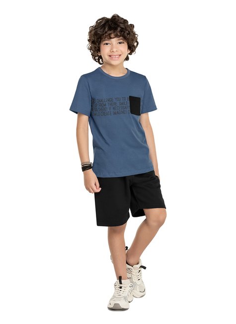 01 conjunto em moletom com detalhes meninos alenice