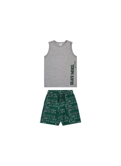 01 conjunto em moletom skate more meninos alenice
