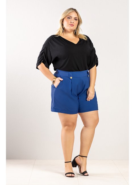 04 blusa mangas franzidas adulto plus feminino rezzato