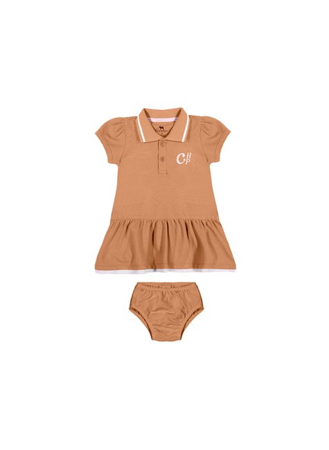 01 conjunto polo piquet originals baby menina charpey