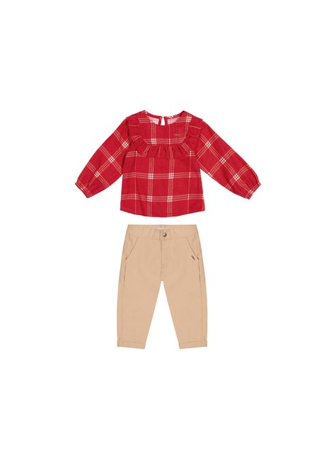 01 conjunto cadrez modern classic baby menina charpey