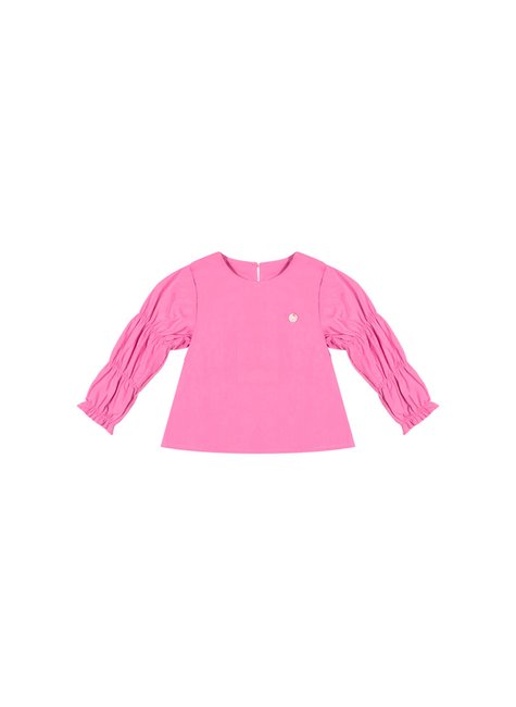 01 blusa manga diferenciada modern classic menina charpey