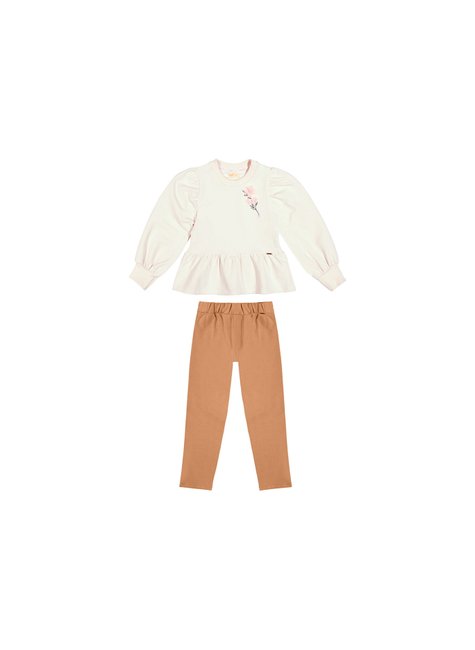 01 conjunto peplum modern classic menina charpey