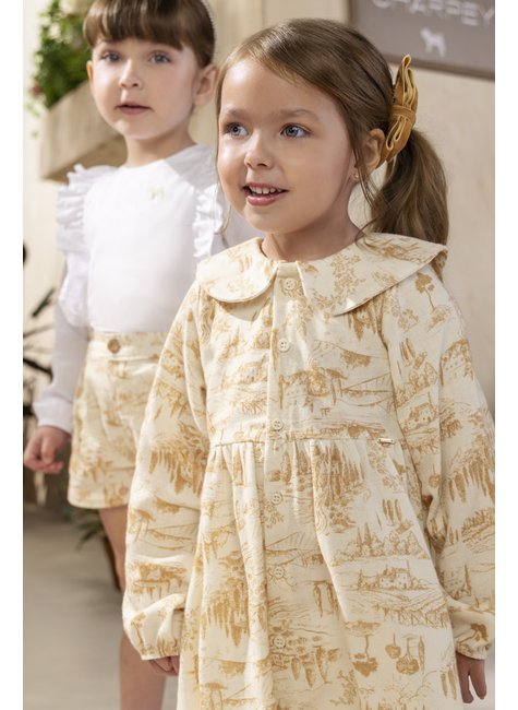 02 vestido gola boneca modern classic menina charpey