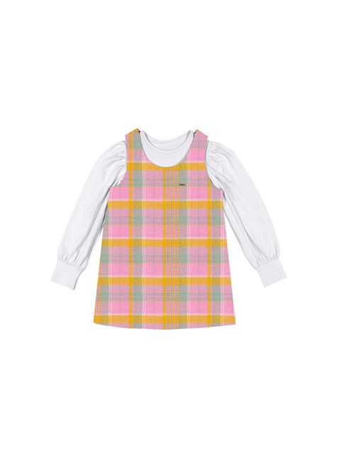 01 conjunto xadrez trendy menina charpey