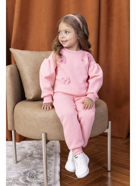 01 conjunto lacos trendy menina charpey