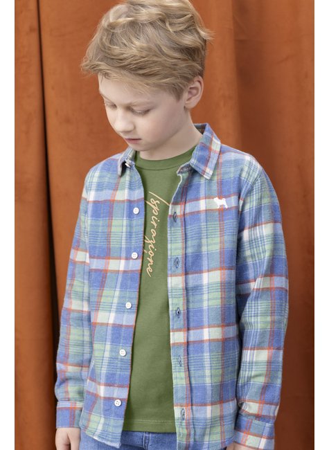 02 camisa xadrez trendy menino charpey