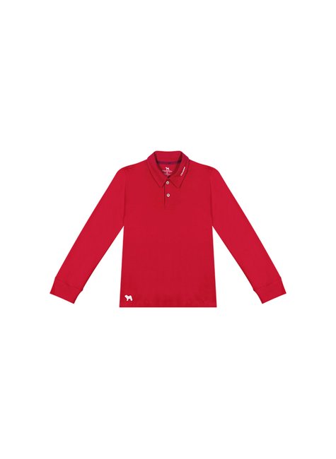 01 polo manga longa lisa modern classic menino charpey