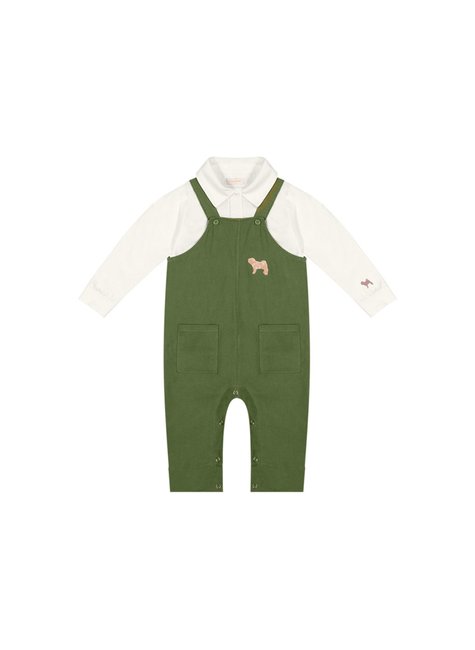 01 conjunto liso com bordado trendy baby menino charpey