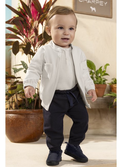 02 conjunto longo modern classic baby menino charpey