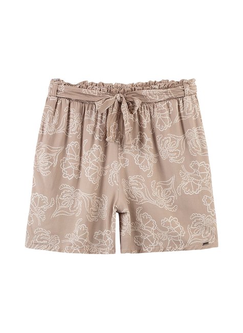 01 short floral com laco rezzato adulto feminino
