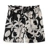 02 short floral com laco rezzato adulto feminino