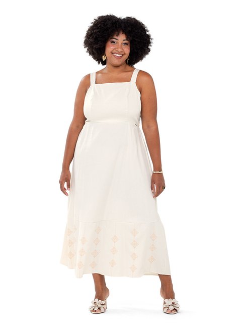 04 vestido alcas bordado rezzato adulto plus size feminino
