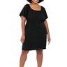 01 vestido canelado manga curta rezzato adulto plus size feminino