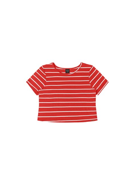 02 cropped listrado rezzato teen feminino