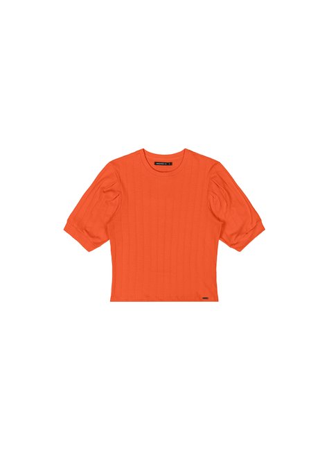 03 blusa canelada manga bufante rezzato teen feminino