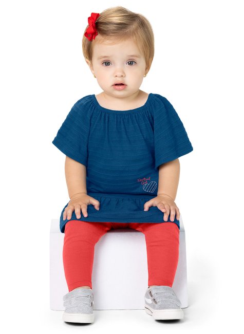 01 conjunto manga ampla menina alenice