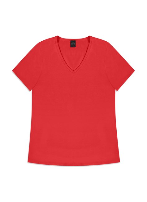 06 baby look decote v plus size adulto feminino rezzato