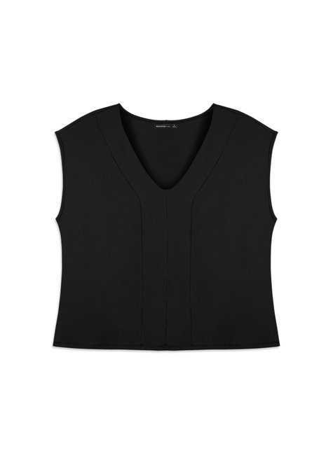 10 regata decote v com recorte rezzato adulto plus size feminino