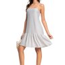 06 vestido brilhoso babado rezzato teen feminino